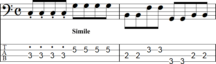 Simileを用いた2小節の画像