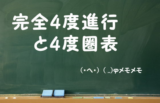 完全4度進行と4度圏表